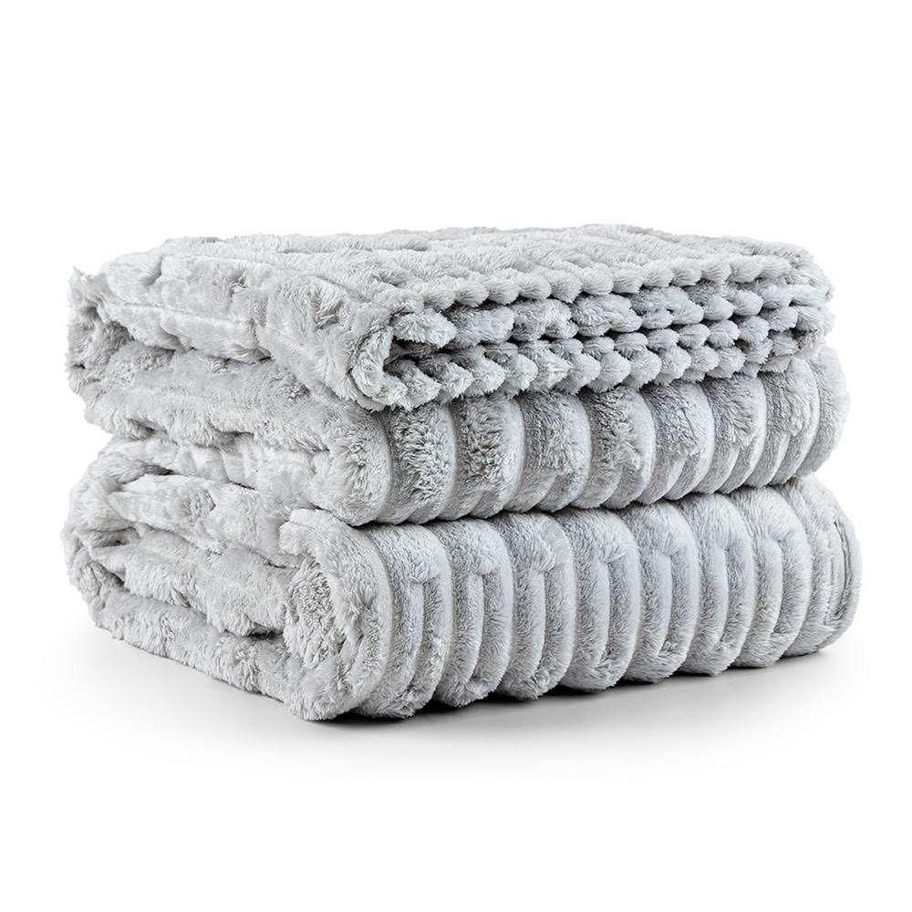 Cobertor Queen Polar Manta Flannel Ultrasoft - Platina
