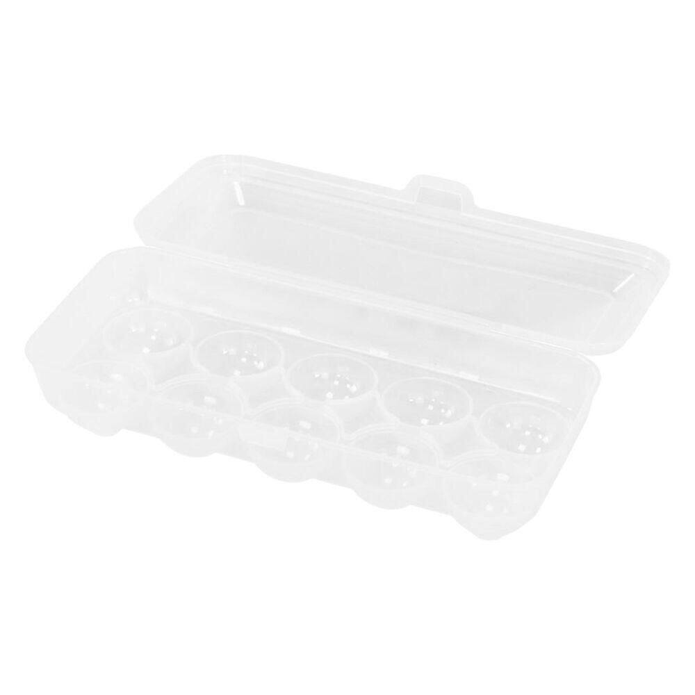 Organizador Para Ovos De Plástico Com Tampa Para 10 Ovos Geladeira