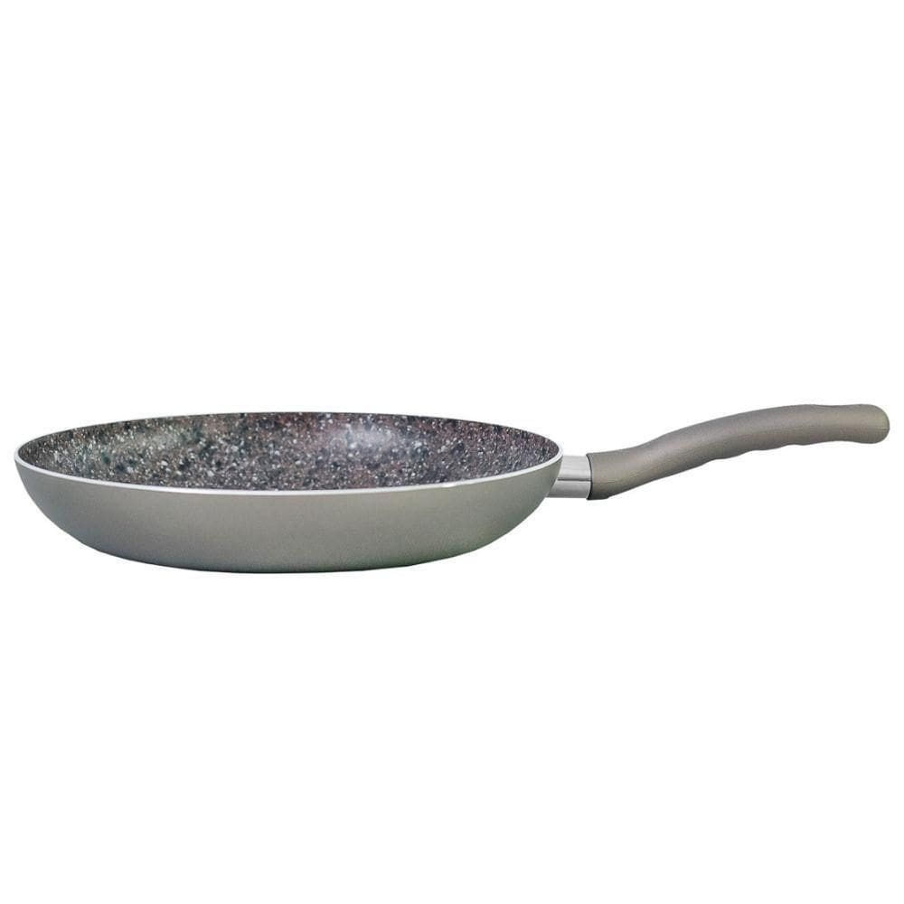 Frigideira Antiaderente Revestida Em Granito Cinza 24cm