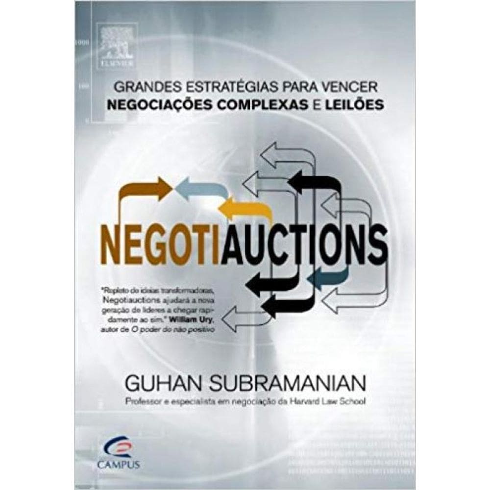 Livro Negotiauctions: Grandes Estratégias Para Vencer