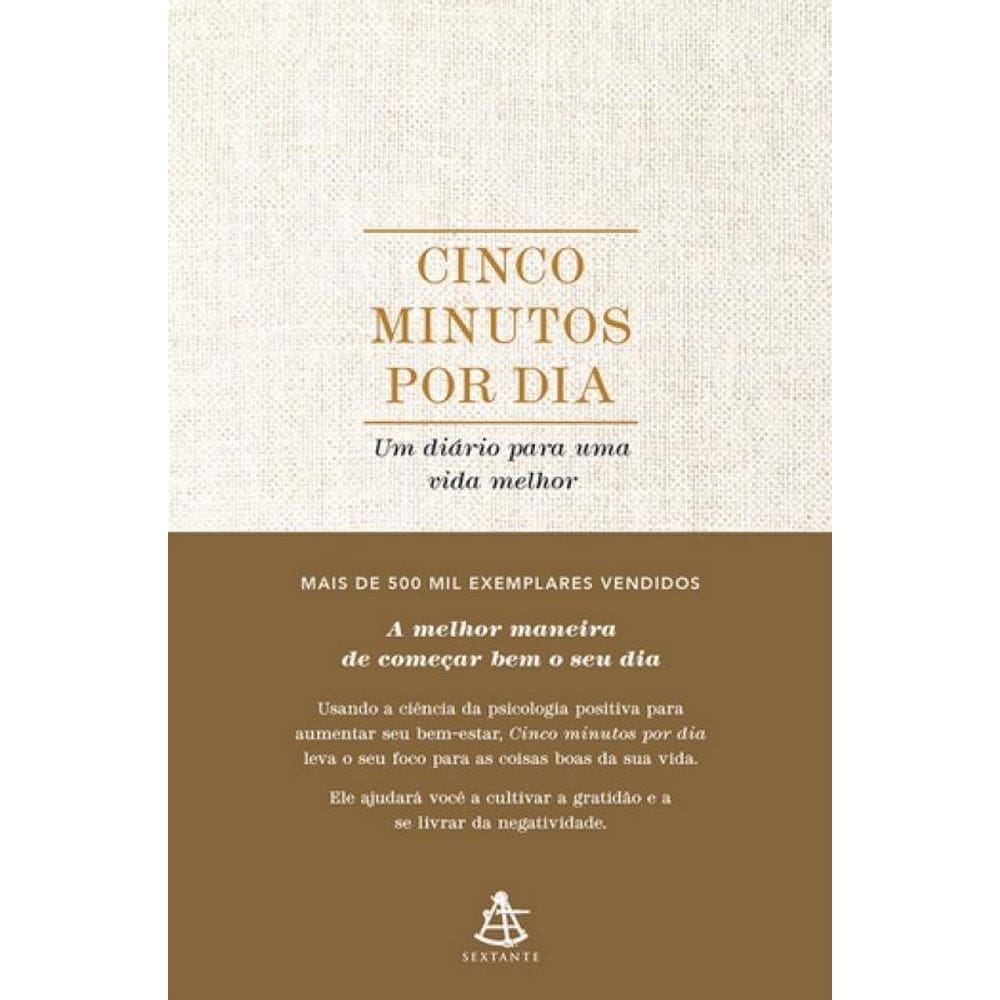 Livro Cinco Minutos Por Dia - Um Diario Para Uma Vida Melhor