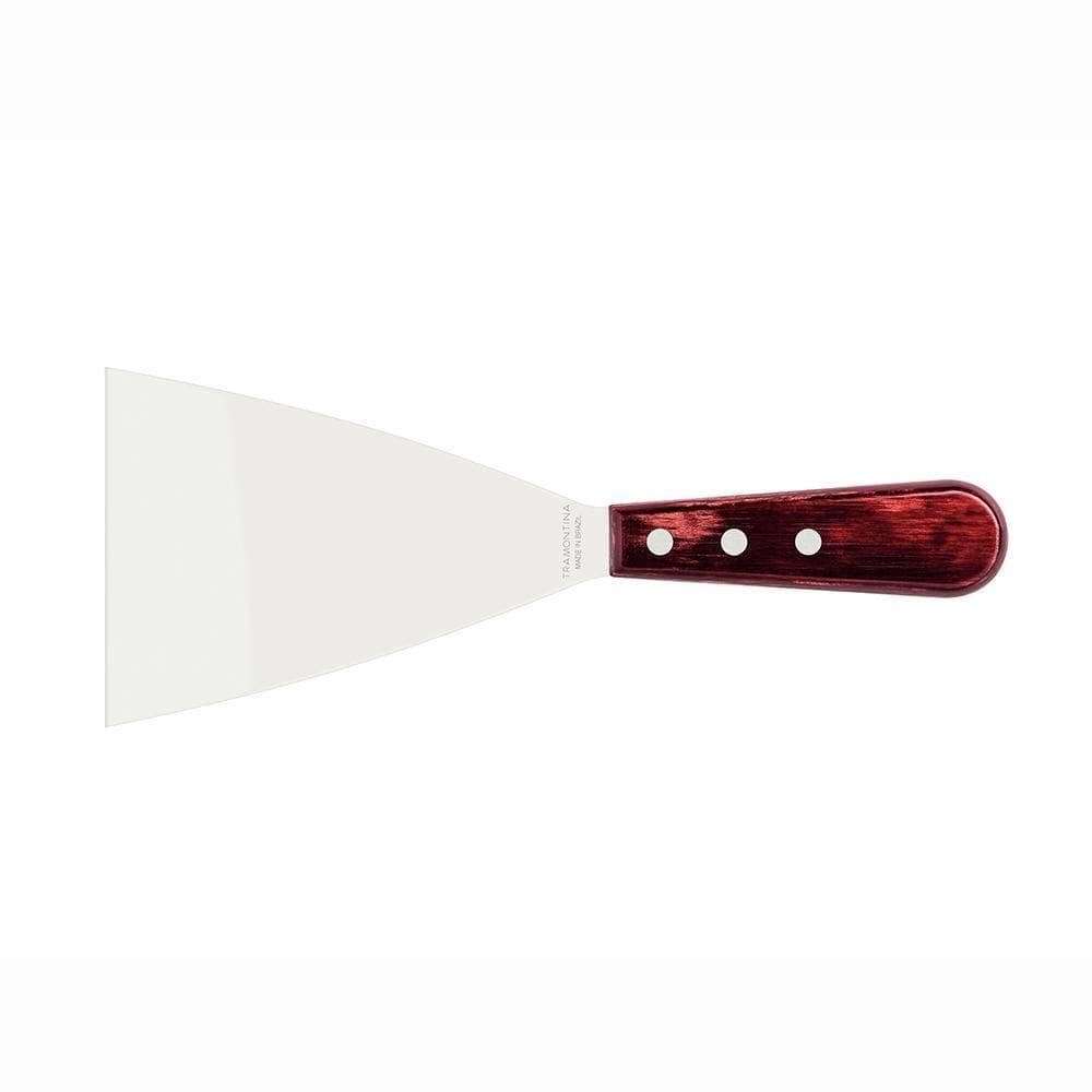 Espátula Raspador Para Chapa Lâmina Inox Cabo Madeira Polywood Vermelho 5 - Tramontina 21166175