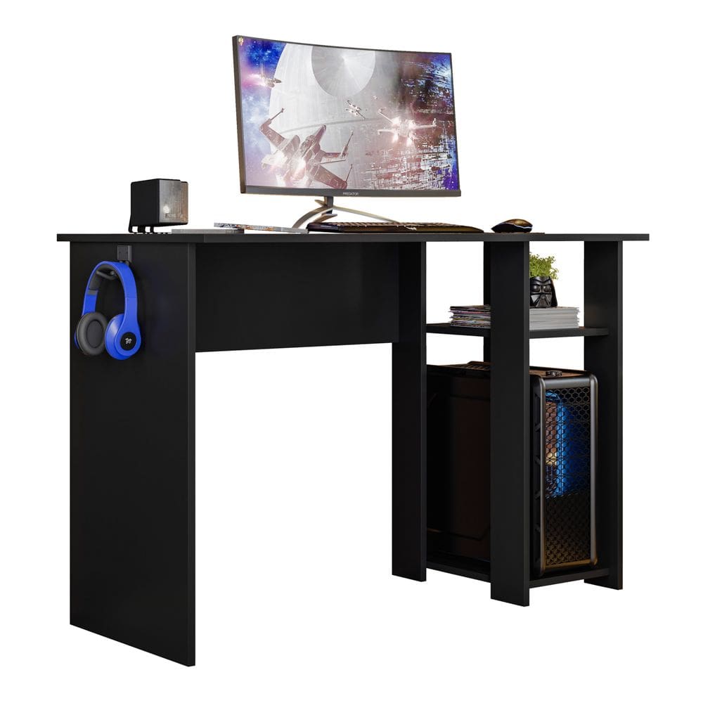 Mesa Para Computador DMX-500 108cm PC Gamer Setup Preto - Abmaza