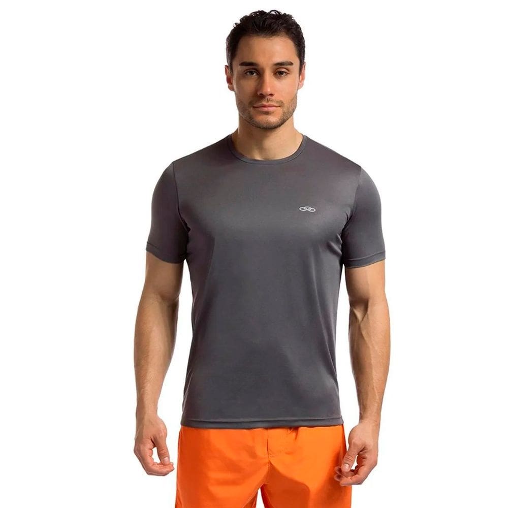 Camiseta Olympikus Essential Masculina Cinza Escuro
