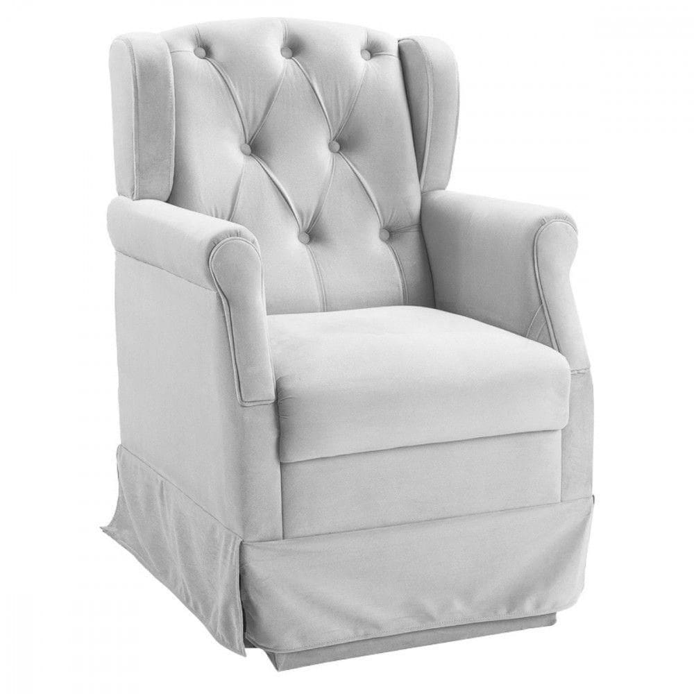 Poltrona De Balanço Para Amamentação Ternura Corano Branco Branco