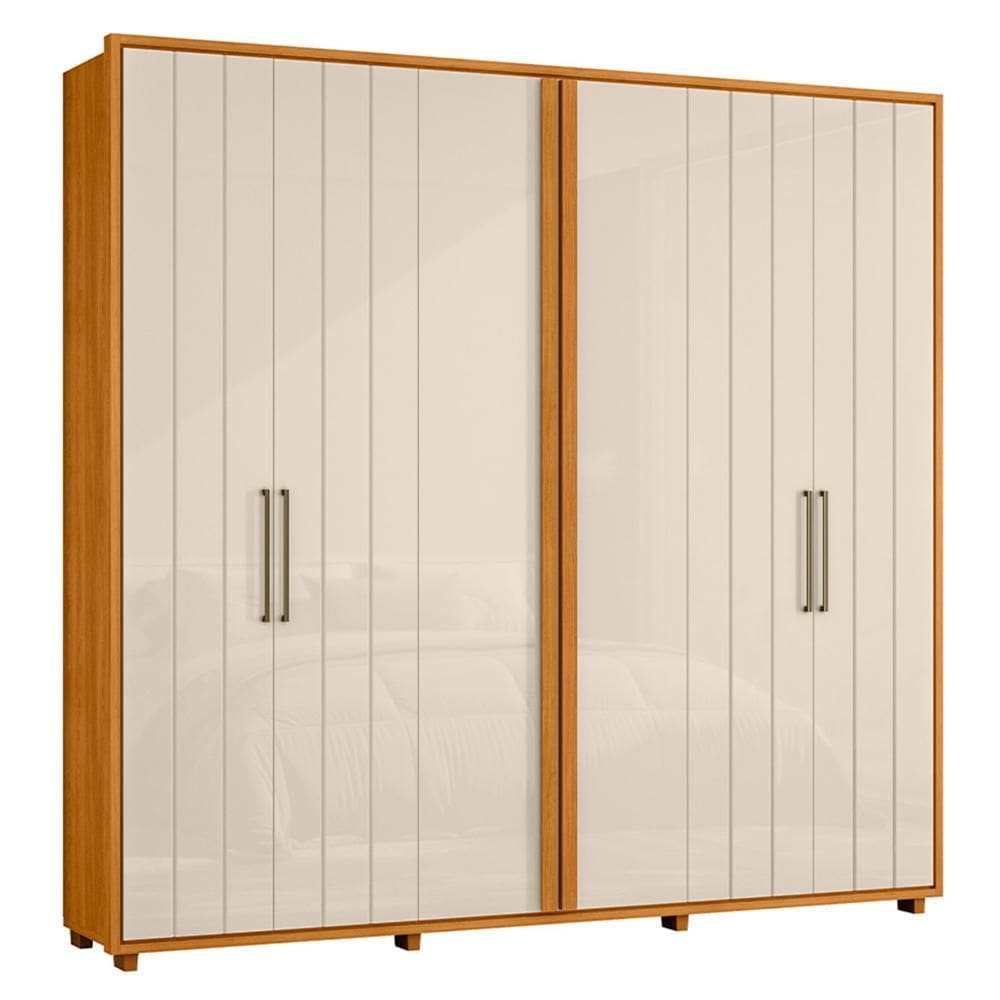 Guarda Roupa Casal Miró Ripado 6 Portas - Madetec