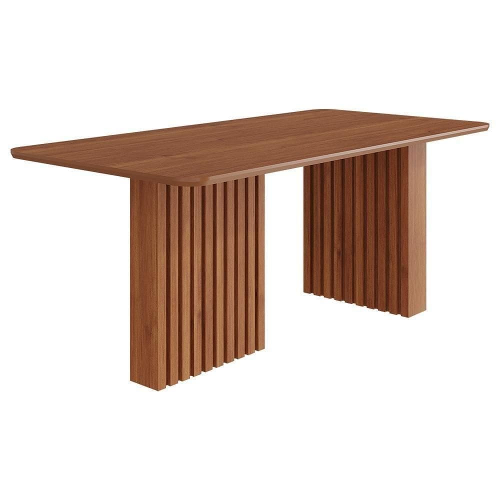 Mesa De Jantar Retangular Ester 180x90 Cinamomo Com Tampo Em Mdf - Cimol Móveis Cinamomo
