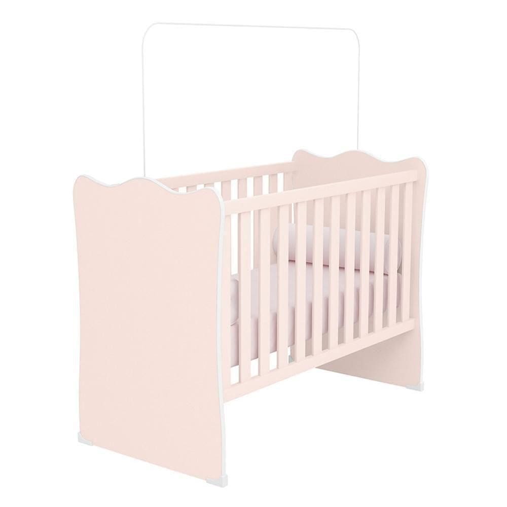 Berço Doce Sonho Rosa Acetinado - Qmovi Rosa Acetinado