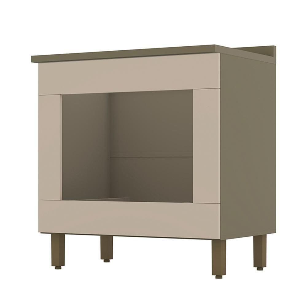 Balcão Forno Embutir Connect Duna-cristal Com Tampo - Móveis Henn Duna-cristal