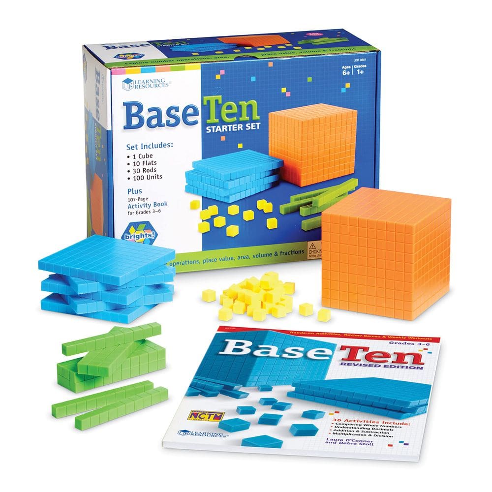 Base 10 Starter Set Learning Resources Brights! 100 peças