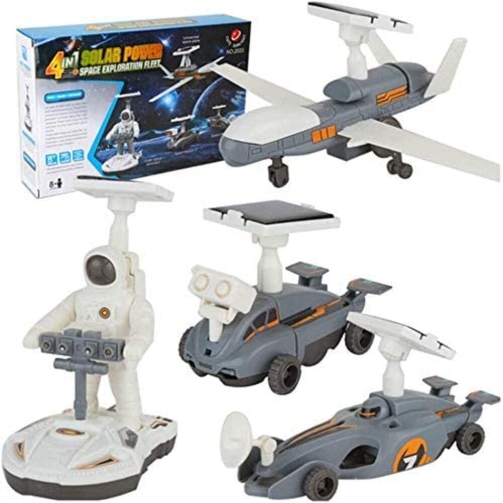 Robo Solar 4 Em 1 Kit Infantil Para Montar Exploracao Espacial Brinquedo Educativo Geek Robotica Crianca Astronauta E Av