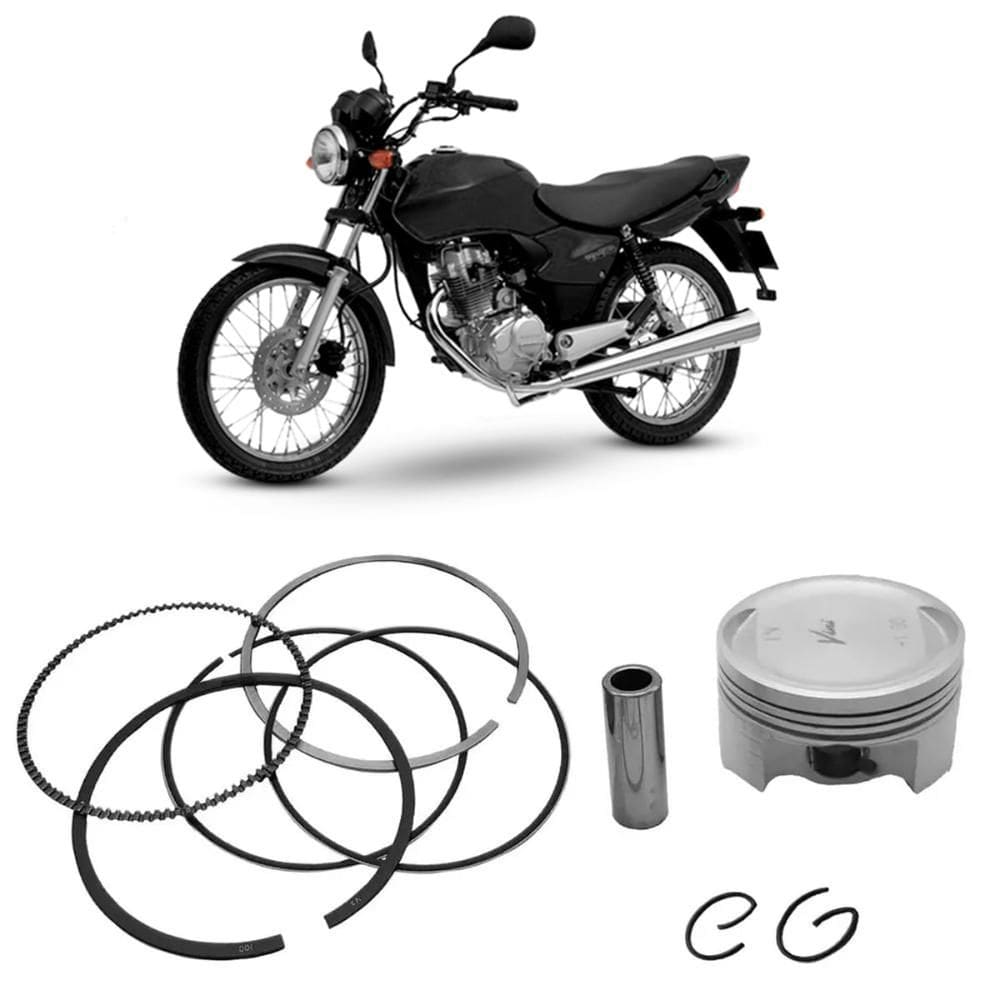 Kit Pistão Anel Motor CG NXR 125 Vini-Controlflex 9020810108