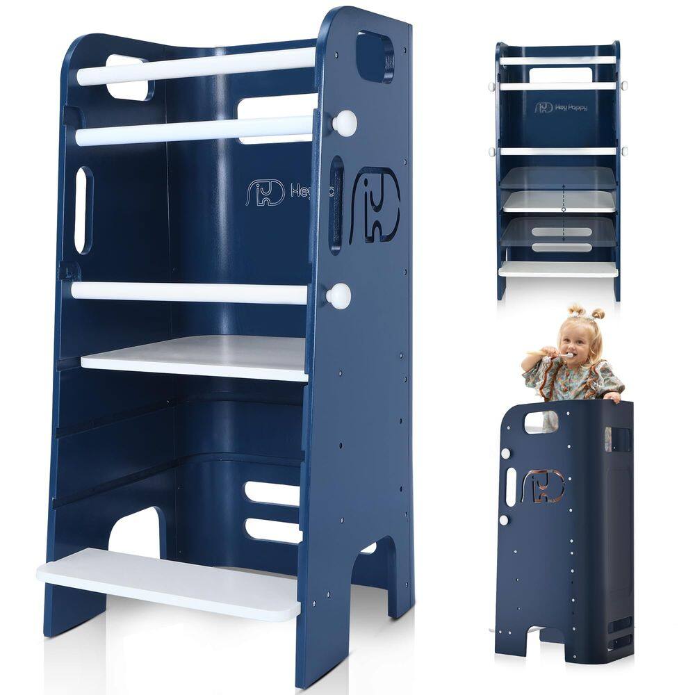 Banqueta de cozinha Toddler Standing Tower Heypappy de altura ajustável