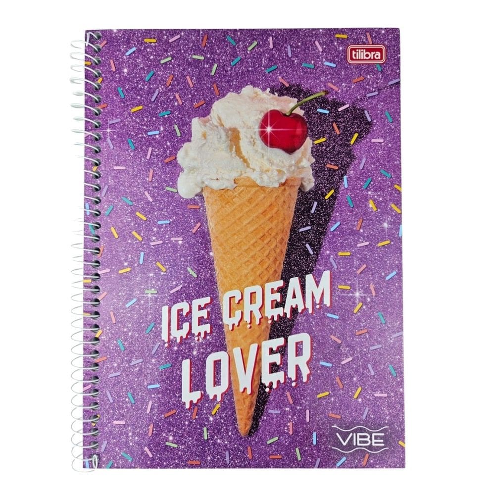 Caderno Espiral Grande Universitário 1 Matéria Vibe Feminino/Masculino (Á escolher) 80 Folhas Capa Dura Tilibra