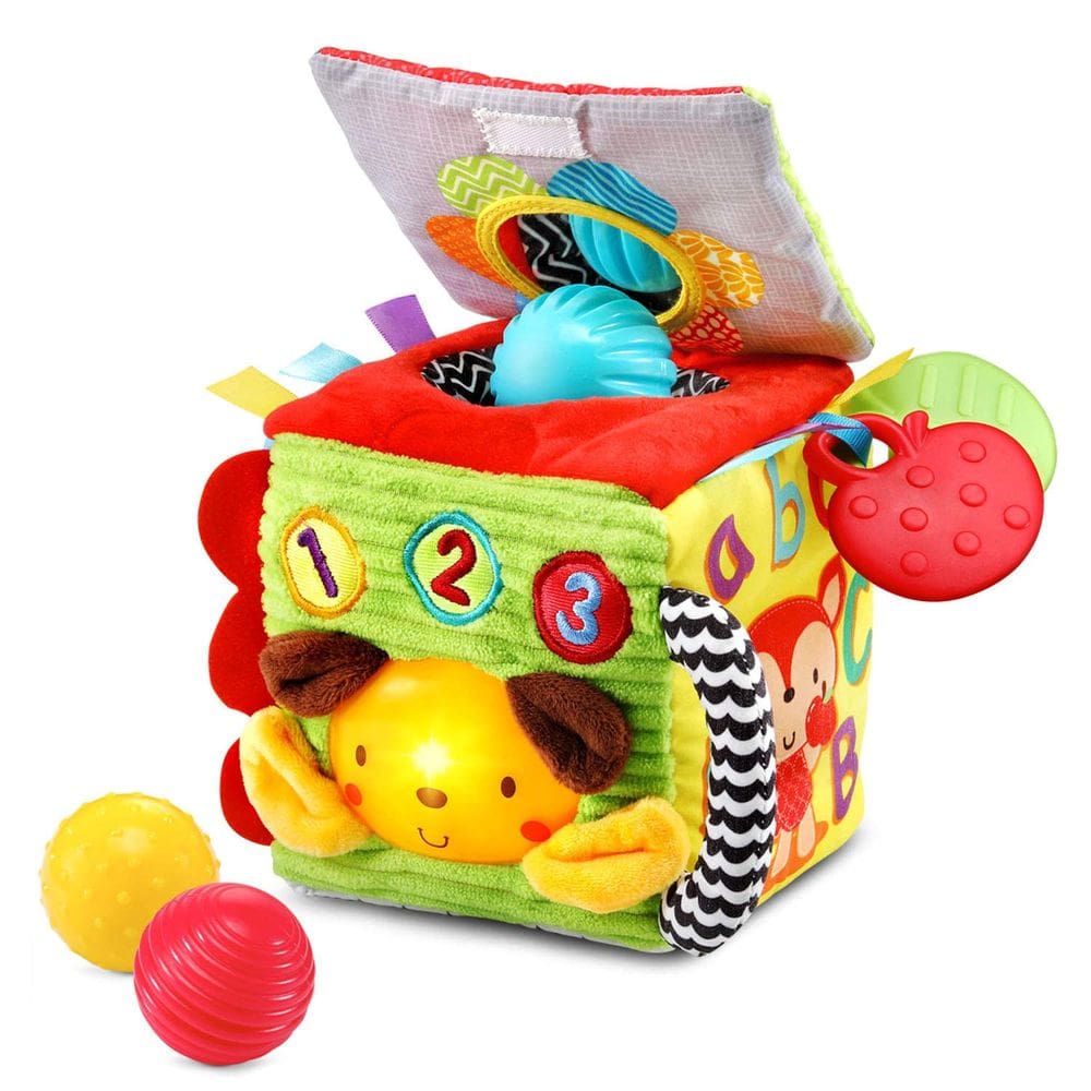 Cubo sensorial macio e inteligente Toy VTech multicolorido de 3 a 24 meses