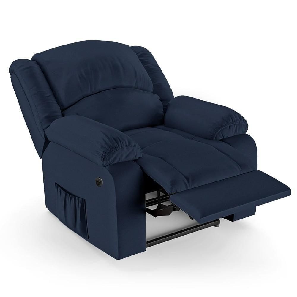 Poltrona Do Papai Reclinável Pietra Power Elétrica Fh9 Pu Azul - Mpozenato