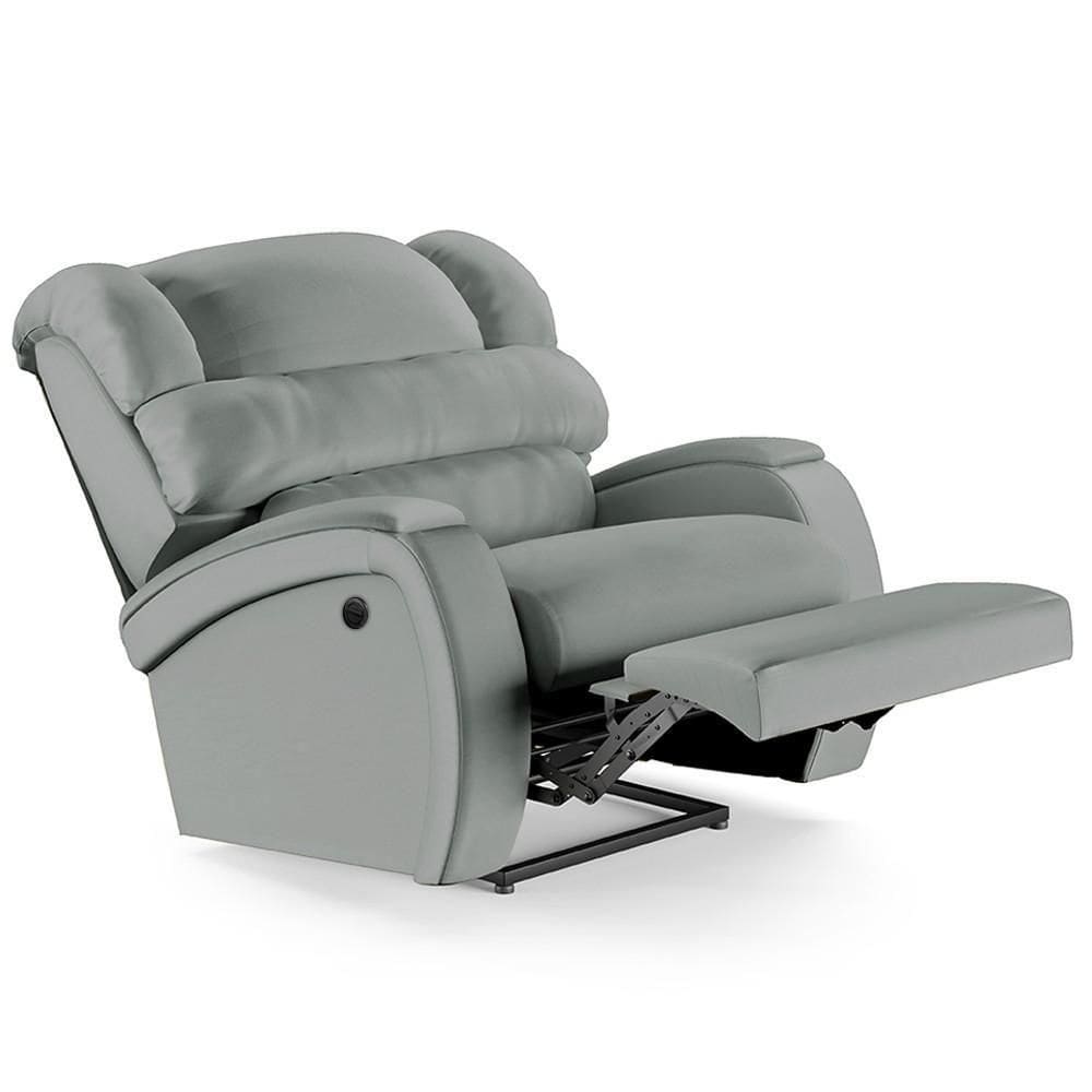 Poltrona Do Papai Reclinável Kalie Power Elétrica Usb Fh9 Pu Cinza - Mpozenato