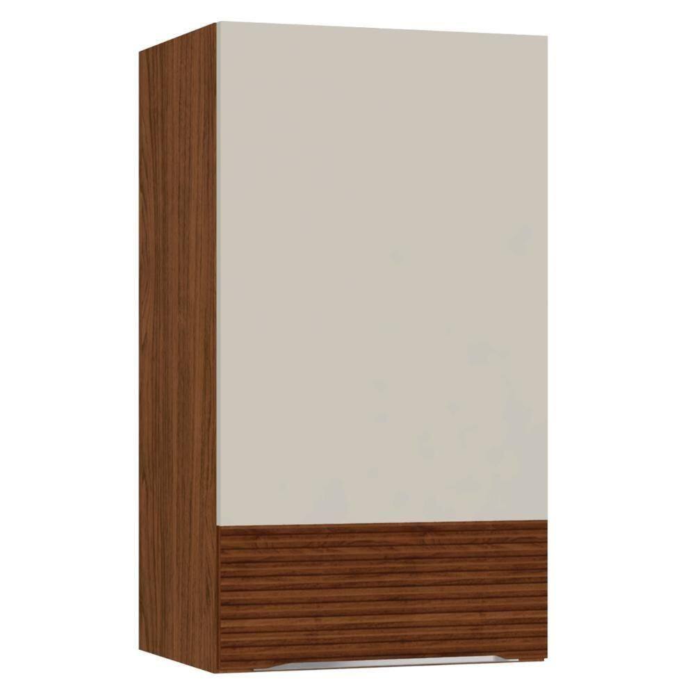 Armário De Cozinha Aéreo 40cm Dora Z06 Nogueira/off White - Mpozenato