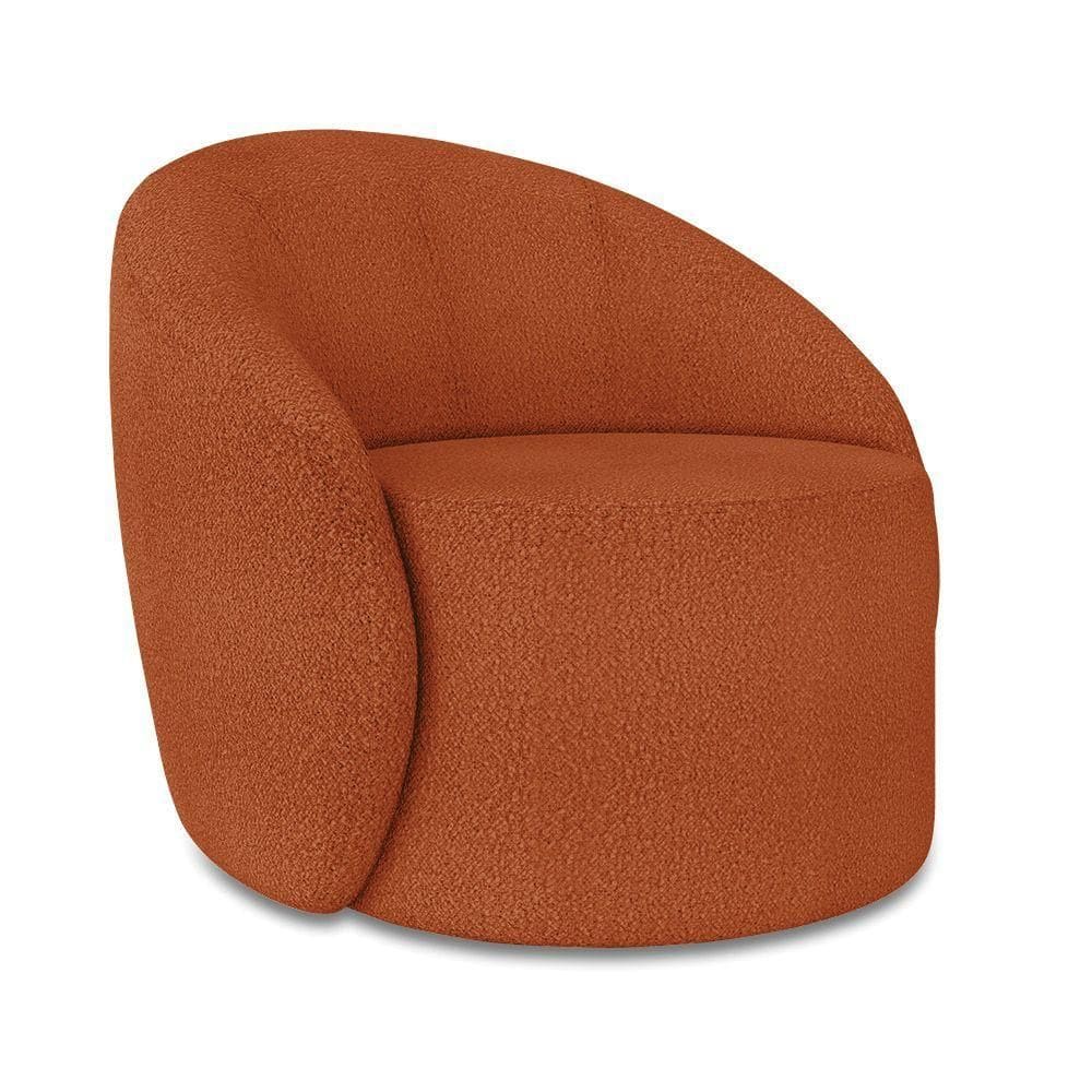 Poltrona Decorativa Orgânica Lua Bouclê Terra D03 - D`rossi