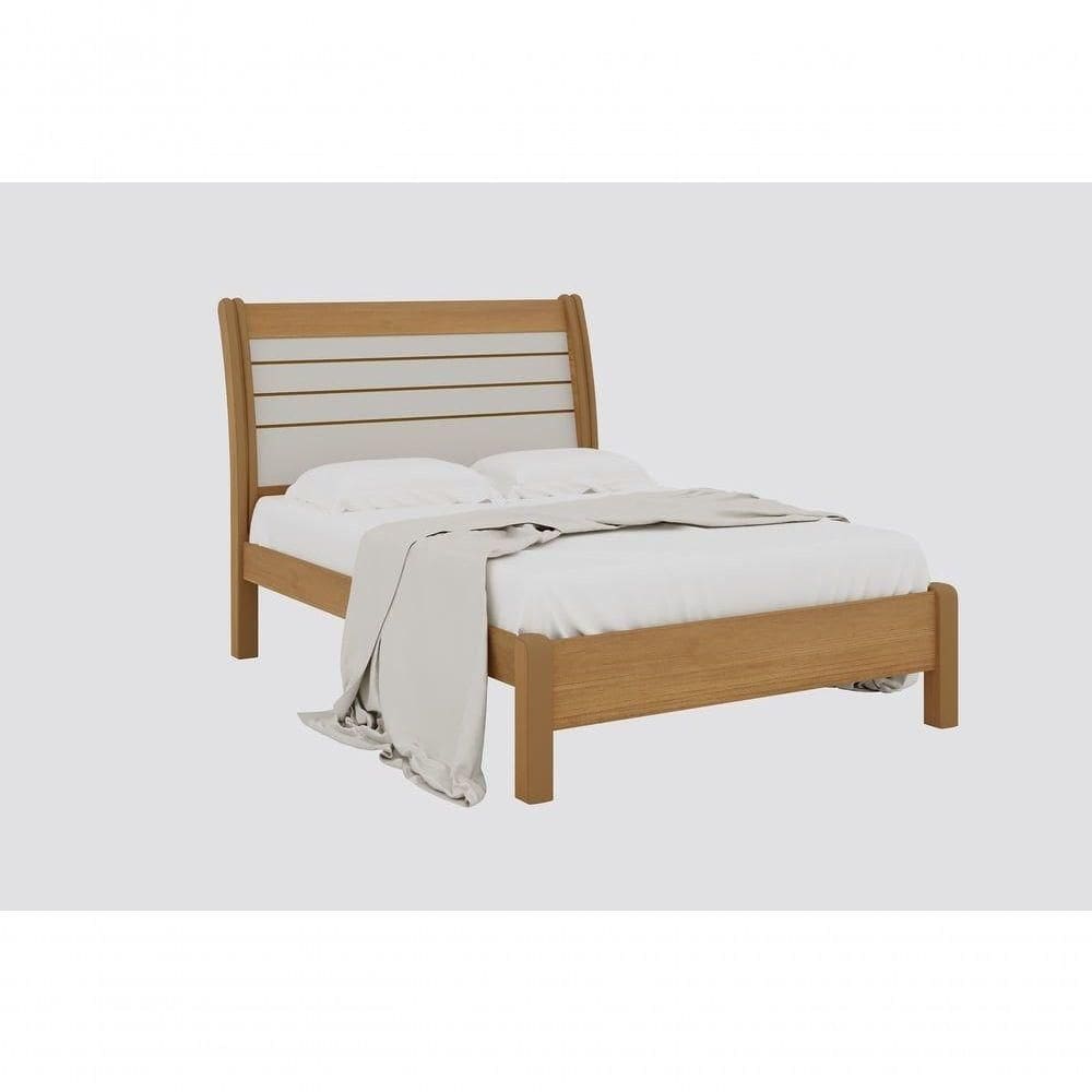 Cama De Casal Queen Esmeralda Plus - D` Doro Cinamomo/off White