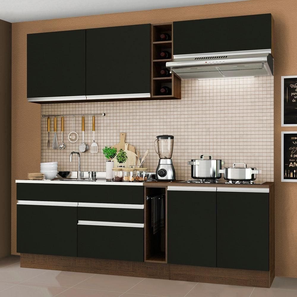 Cozinha Completa Parma c/ Armário Balcão - Madesa