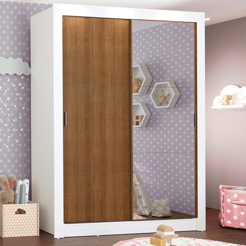 Guarda-roupa Infantil Bento 2 Portas Correr - Madesa