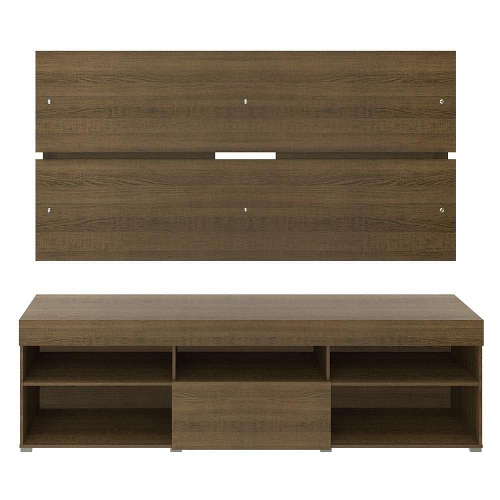 Rack Miami e Painel para TV Sala de Estar Rustic Madesa