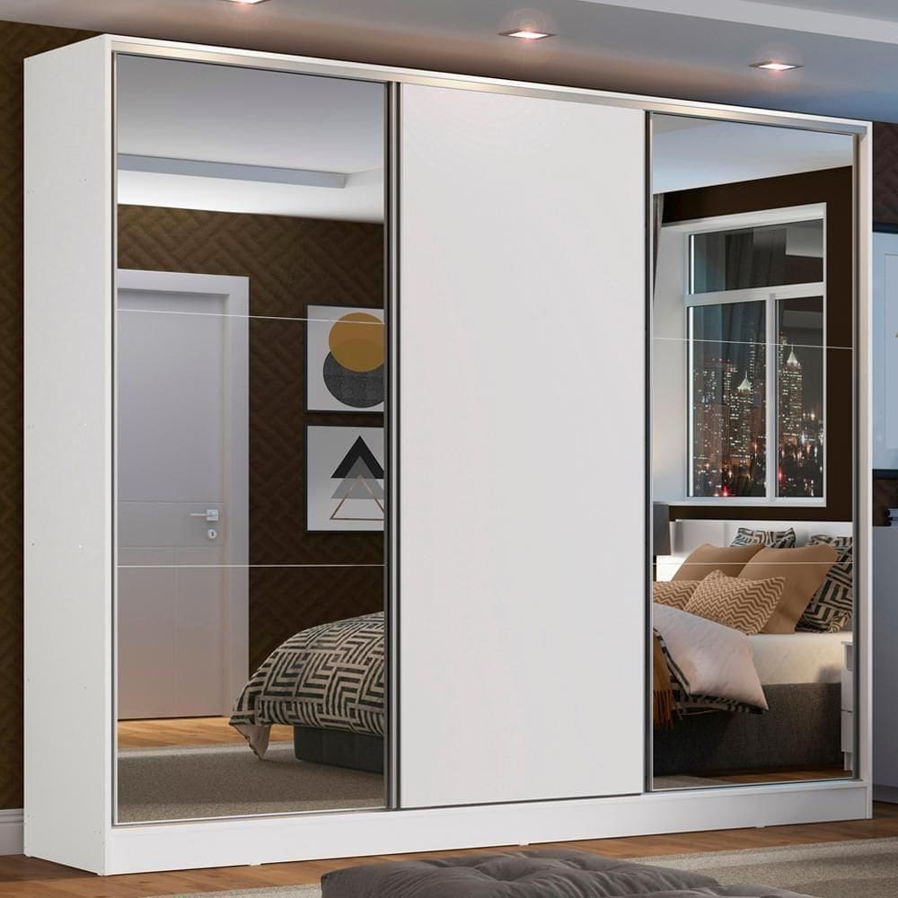 Guarda Roupa Casal Zurique com Espelhos Madesa