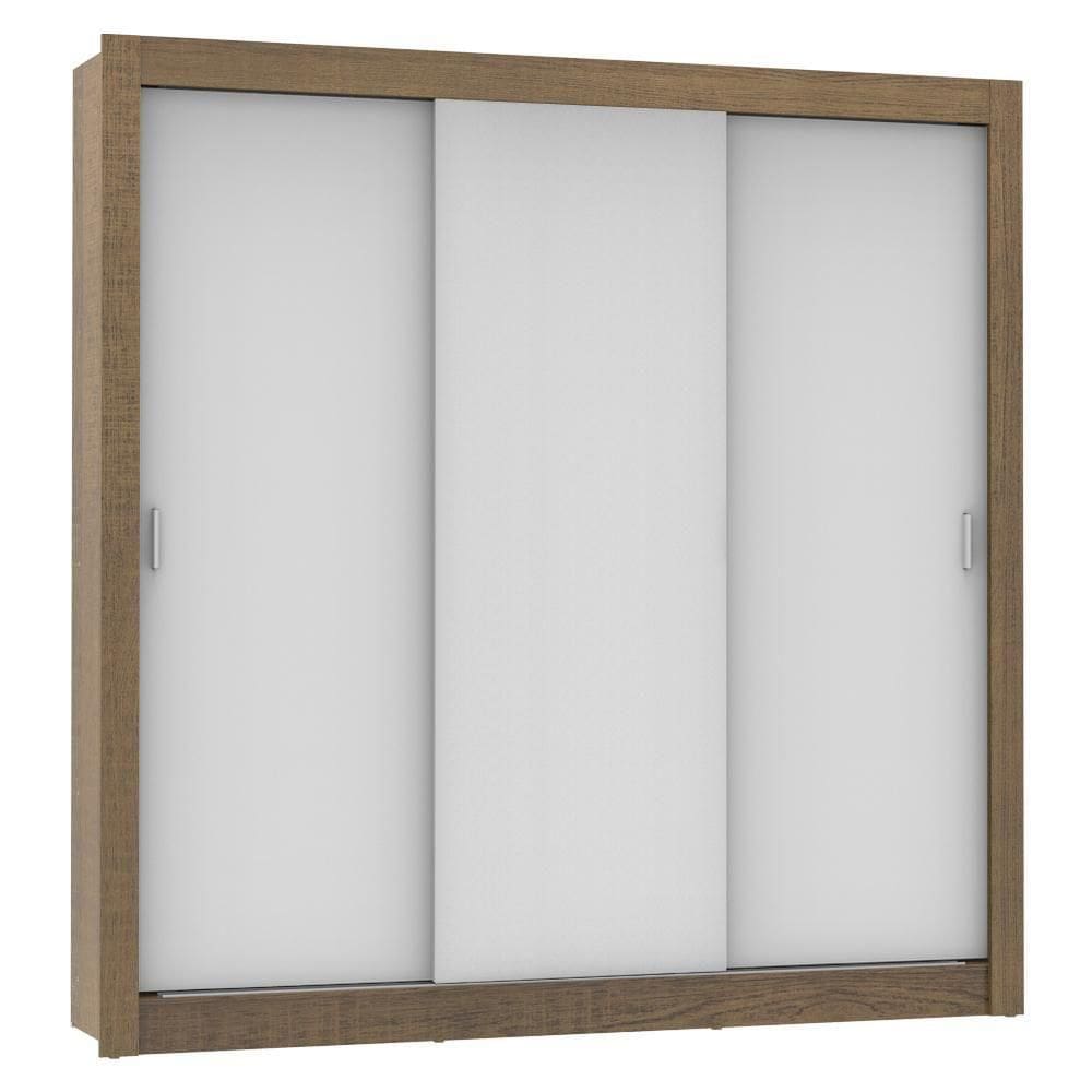 Guarda Roupa Casal Madesa Mônaco 3 Portas De Correr
