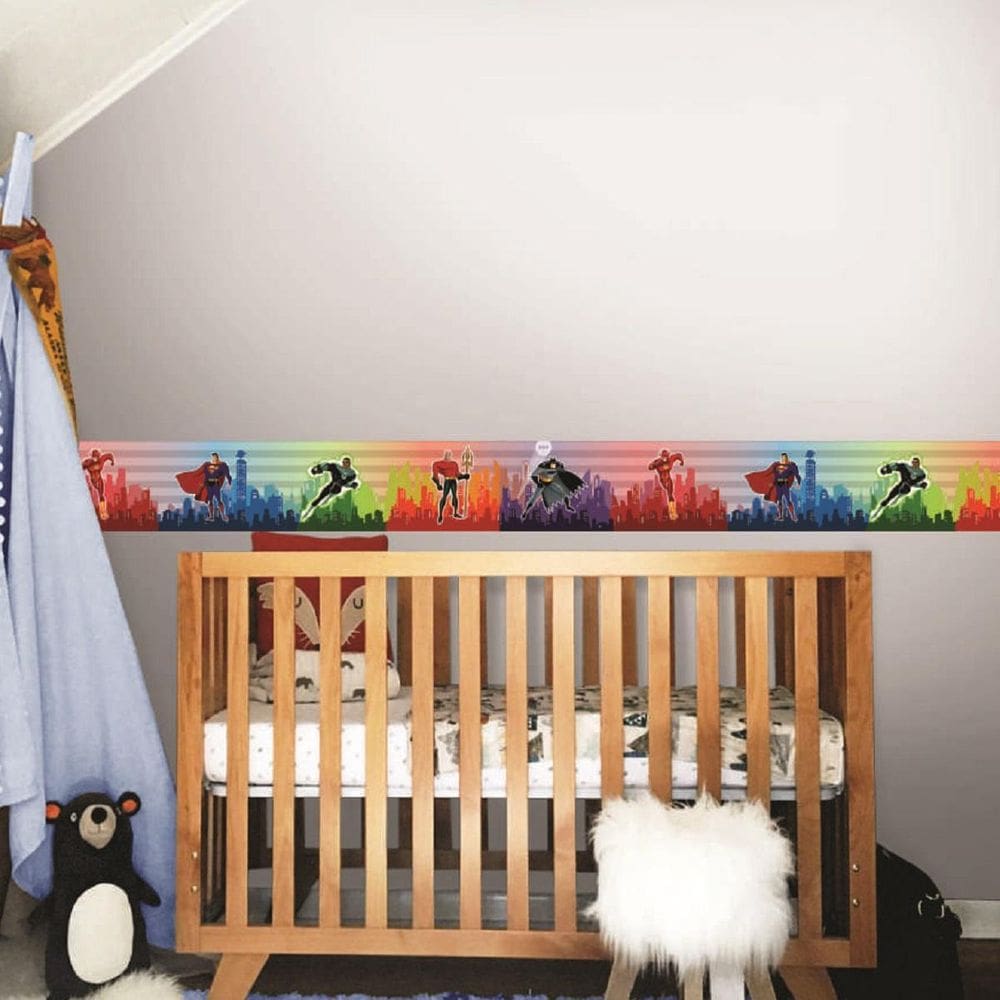 Faixa Decorativa Quarto Bebê Heróis 7M