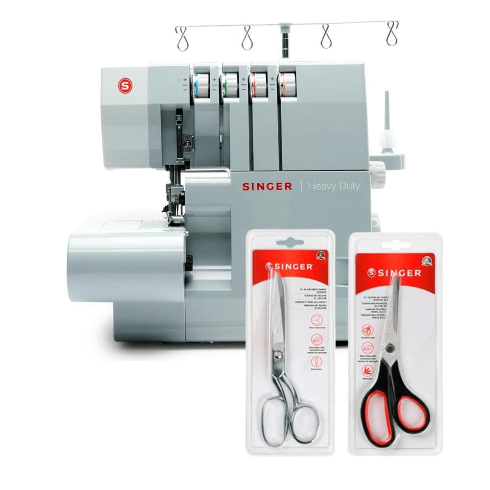 Kit Máquina Overloque 14HD854 + Tesoura 8” Tecido e Tesoura Multiuso Preta