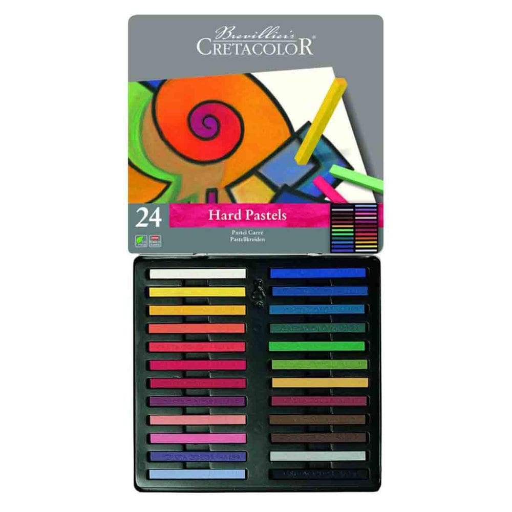 Giz Pastel Carré Seco Cretacolor 24 Cores