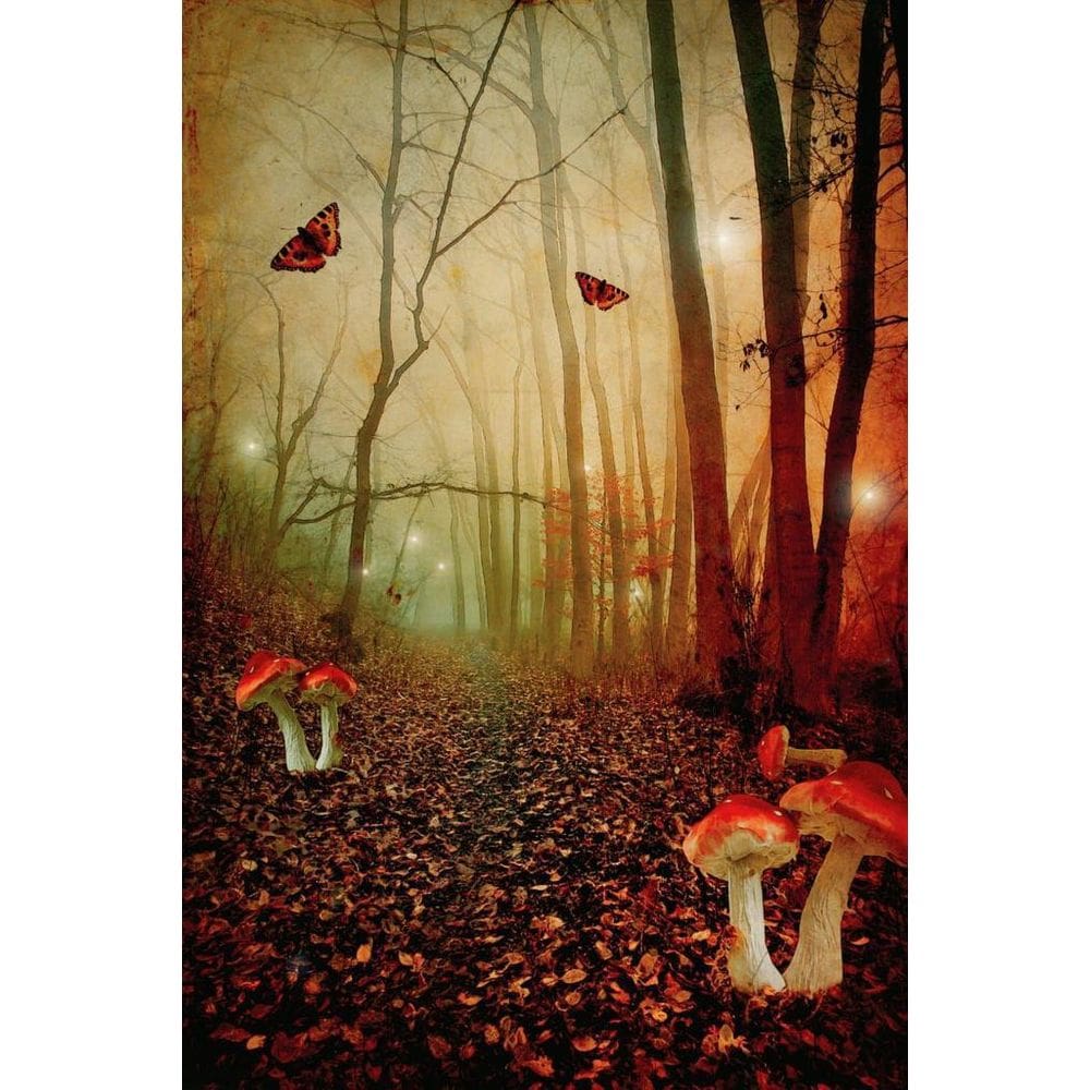 Painel Retangular 3D Sublimado Jardim 1,5X2,2 Frt-1223