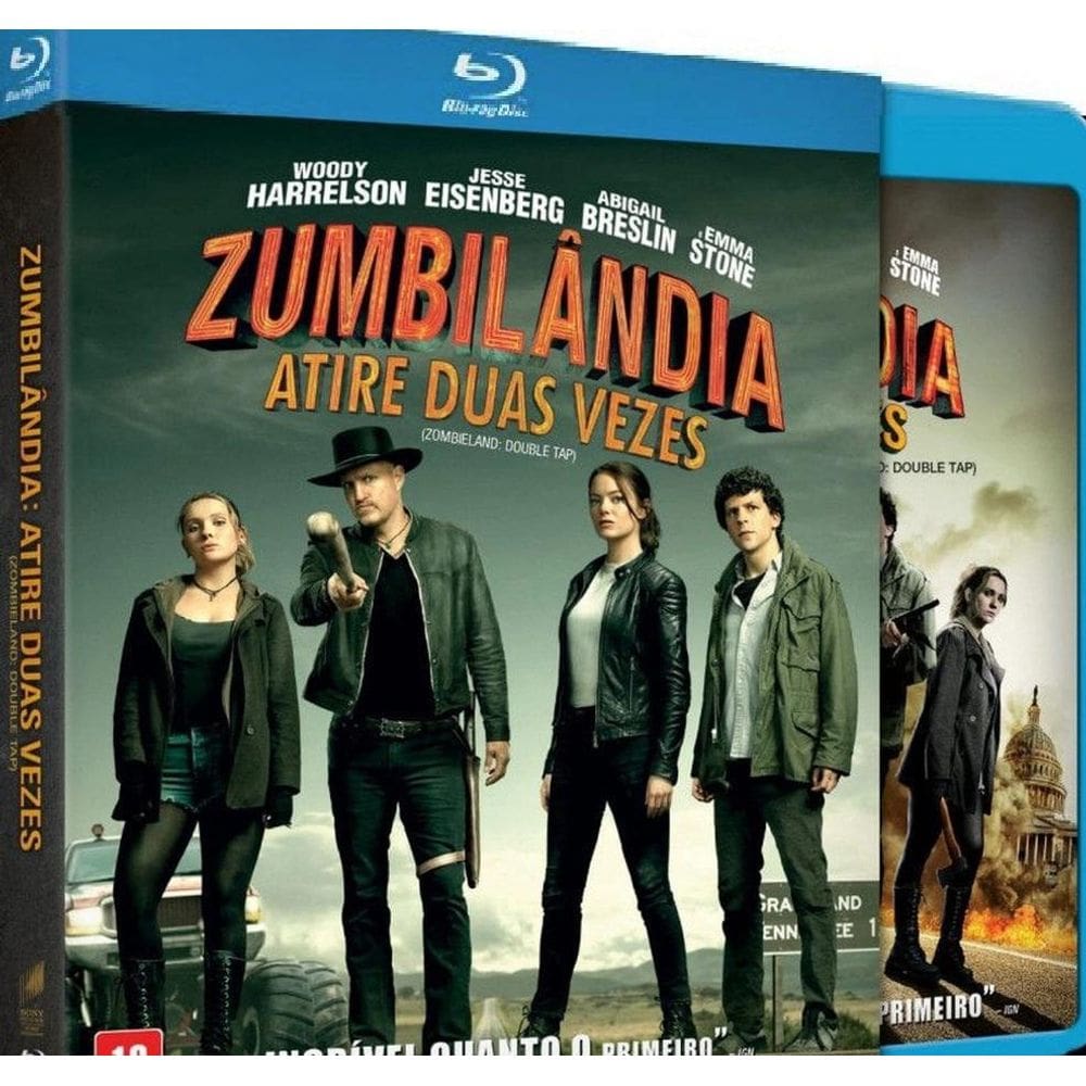 Blu-Ray - Zumbilândia 2 Atire Duas Vezes - Edição Enluvada
