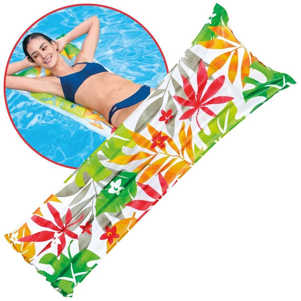 Colchão Inflável Piscina Praia Esteira Fashion - Intex Palmeira