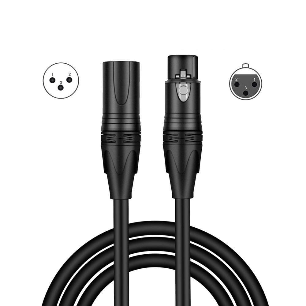 Cabo De Áudio Xlr 3Pin Macho X Fêmea Balanceado 10 Metros