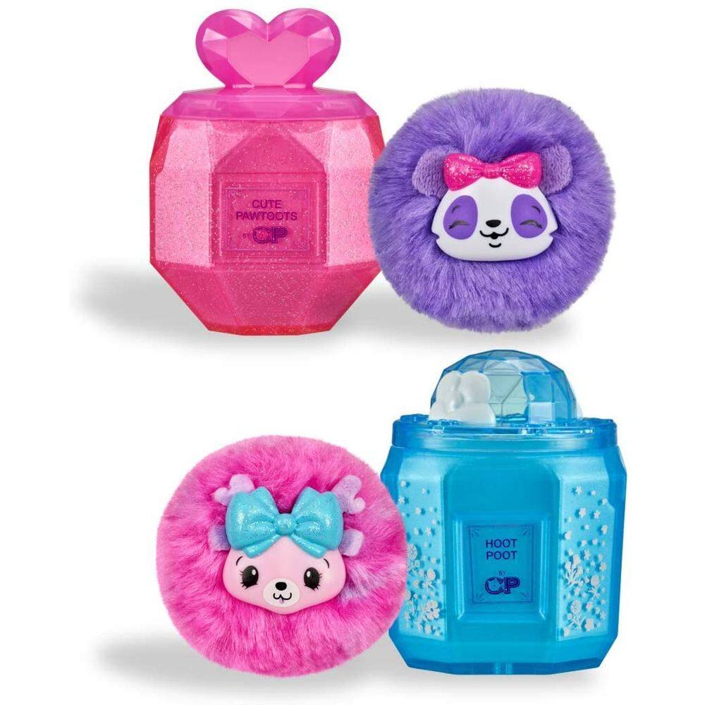 Pikmi Pops Cheeki Puffs - 2-Pack Colecionável Brilho De pelúcia com perfume em perfume, multicolorido
