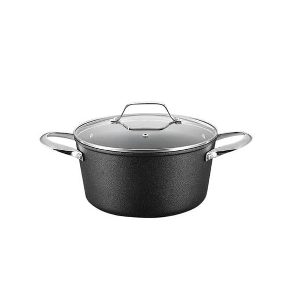 Caçarola Indução 20 Cm Antiaderente Black Rock Fundo Triplo Mimo Style