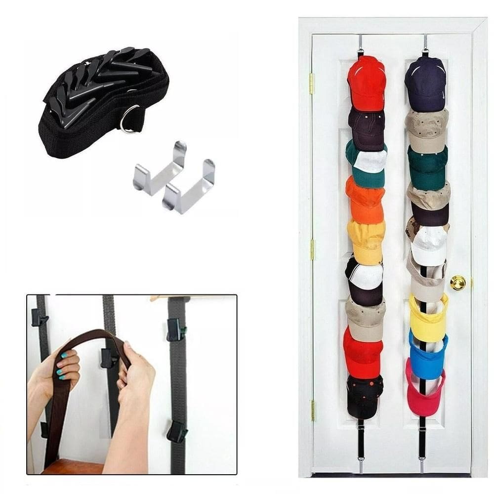 Cabideiro Organizador De Bolsa Bones Chapeus Cabide 16 Ganchos Suporte De Porta