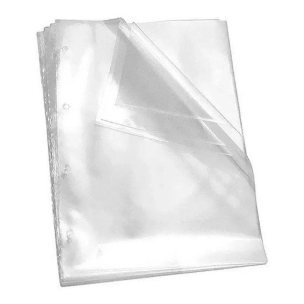 Envelope Plástico Ofício Sem Furos Fino 0.12Mm - 100Un