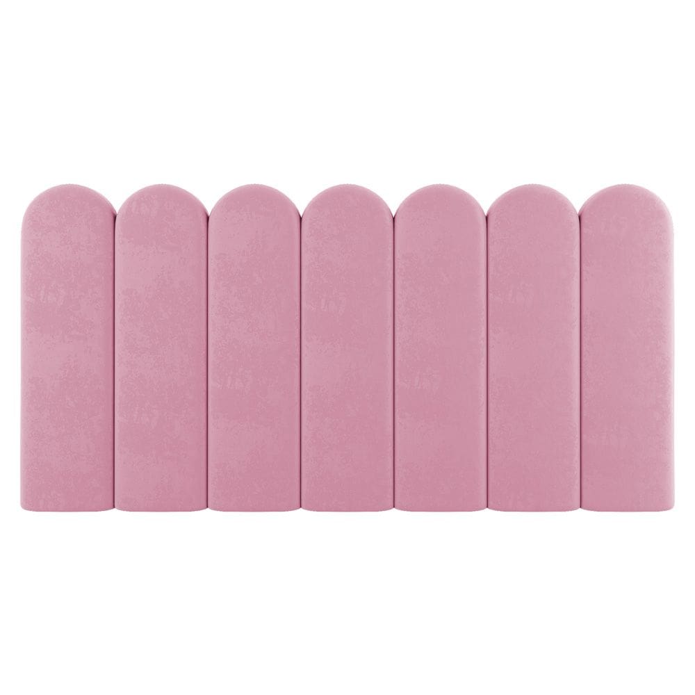 Painel Cabeceira Cama Box Solteiro Lana 90cm Suede Rosa - Abmaza