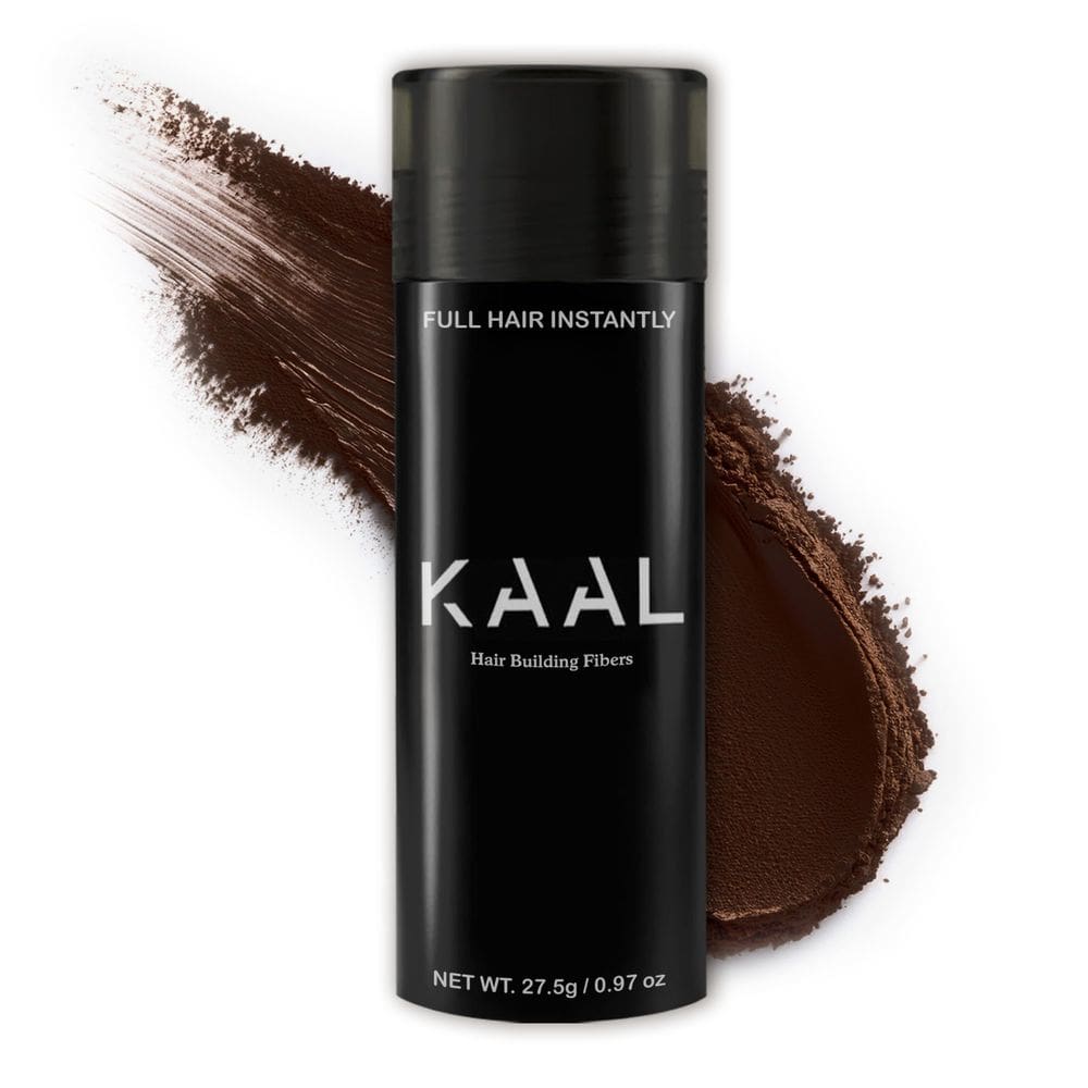 Fibras de cabelo KAAL Hair Powder Dark Brown 27,5g recarregável