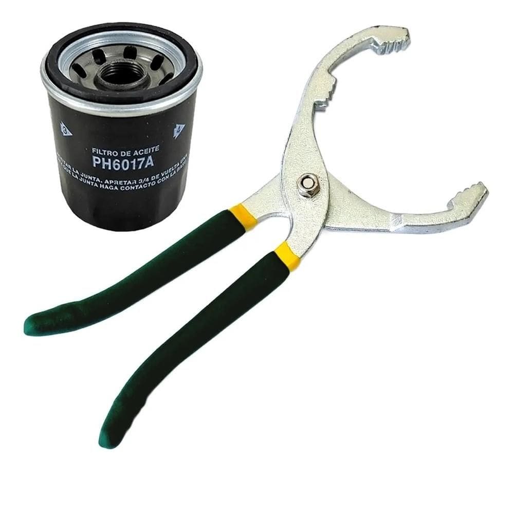 Alicate Para Filtro De Oleo Tubo Escapamento Ajustavel 50 100Mm Mecanico 3 Niveis De Ajuste Emborrachado Profissional