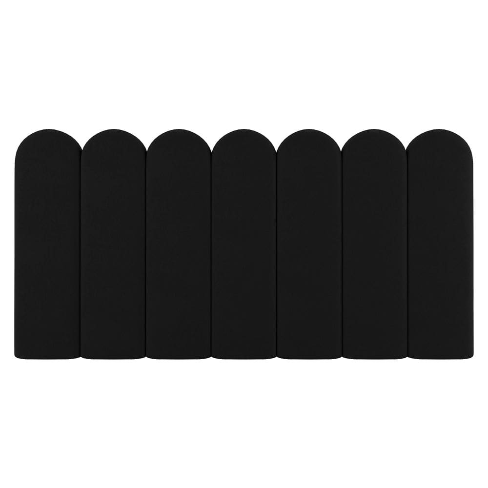 Painel Cabeceira Cama Box Solteiro Lana 90cm Linho Preto - Abmaza