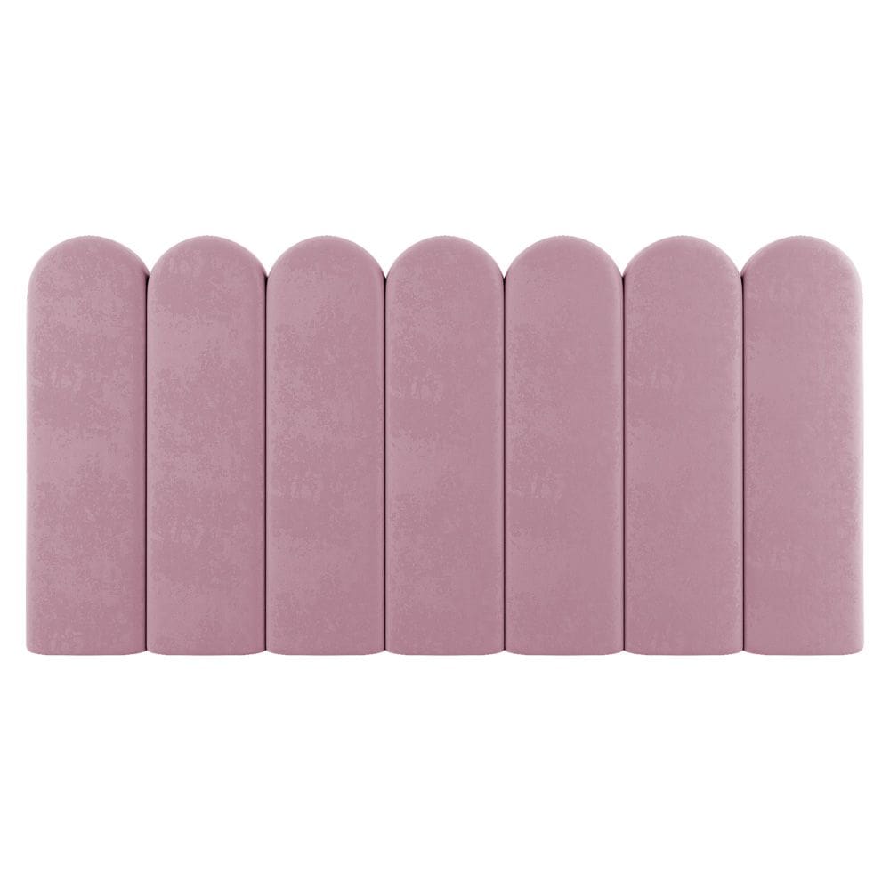 Painel Cabeceira Cama Box Solteiro Lana 100cm Suede Rosê - Abmaza
