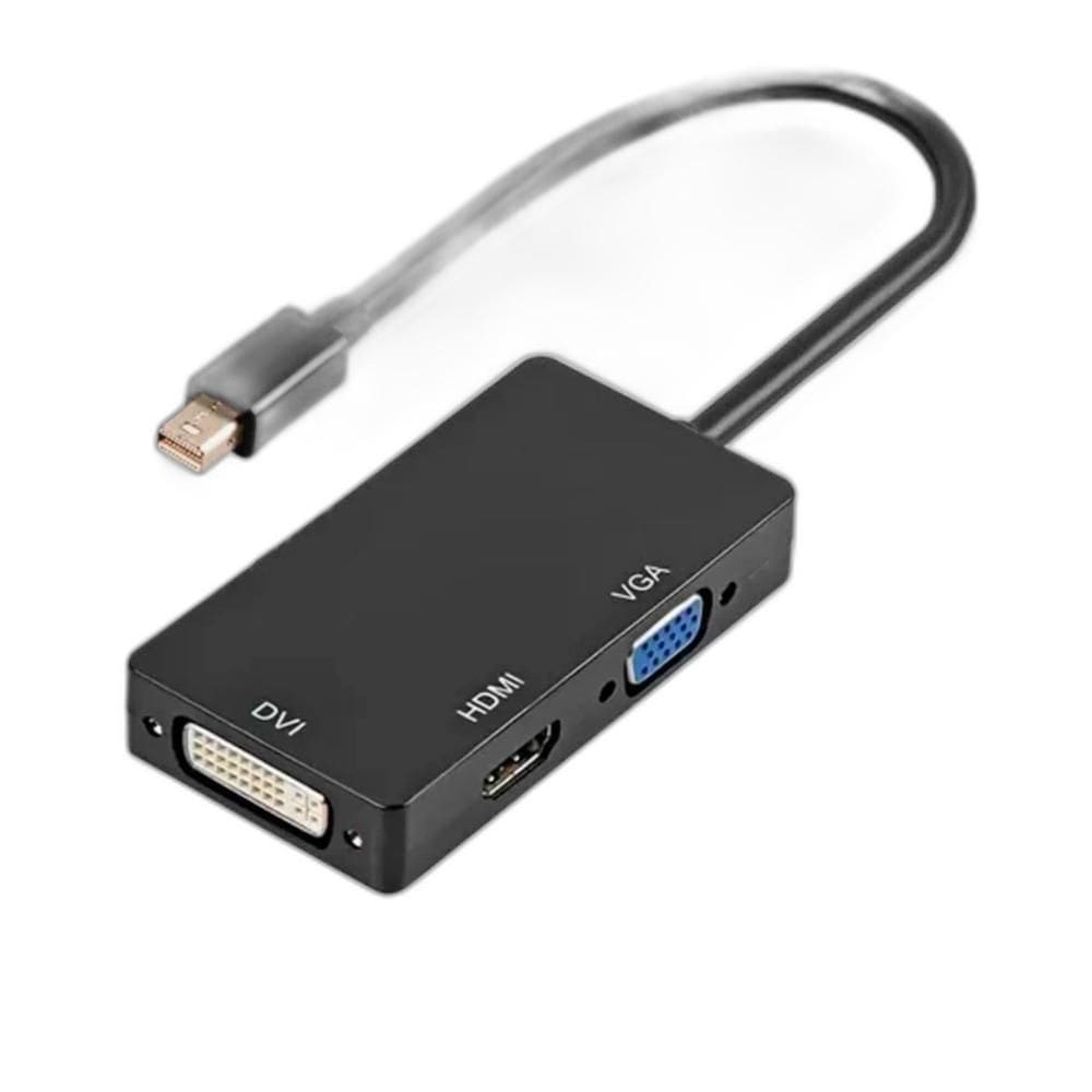 Cabo Adaptador Conversor Mini Dp Para Hdmi + Dvi + Vga