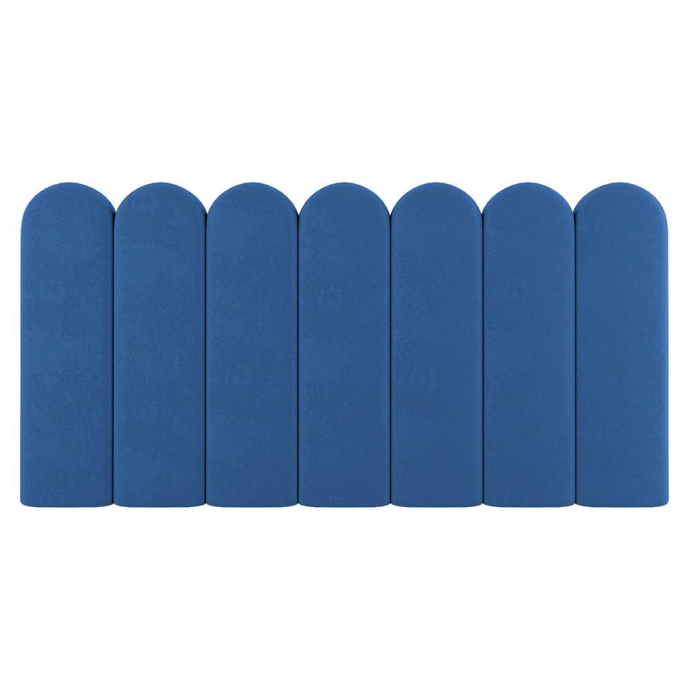 Painel Cabeceira Cama Box Solteiro Lana 90cm Suede Azul - Abmaza