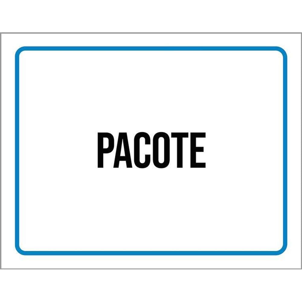 Placa Ambiente Sinalização Setor Pacote 18X23