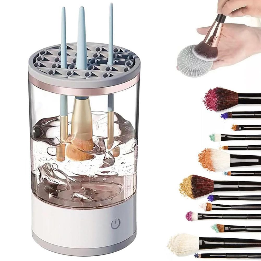 Lavador De Pincel Limpador Automático Usb Para Maquiagem