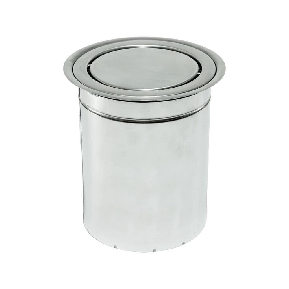 Lixeira Pia Cozinha Embutir Giratória Granito Inox 3 Litros